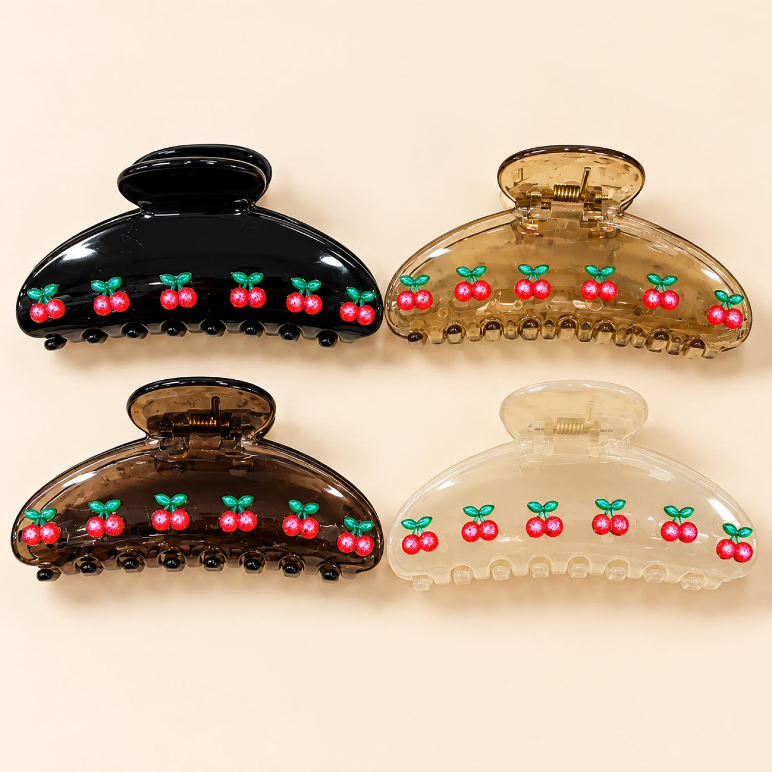 Fashion Alley 10 Cm Hair Claw For Women Pack Of 12 Pc