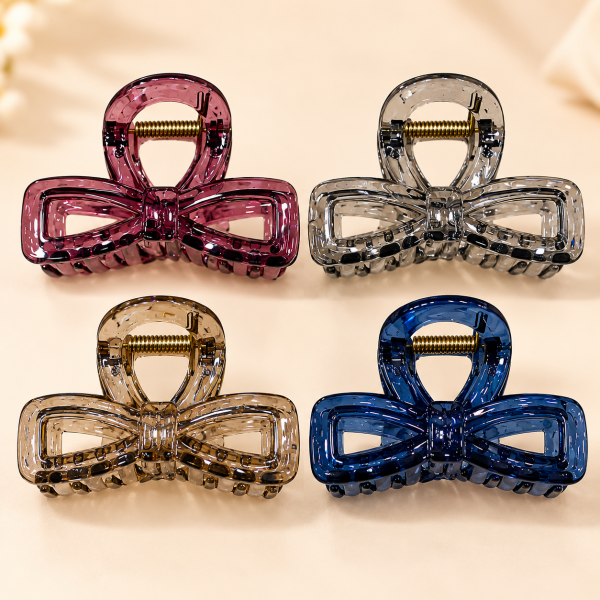 Fashion Alley 8 Cm Hair Claw For Women Pack Of 12 Pc