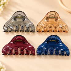 Fashion Alley 8 Cm Hair Claw For Women Pack Of 12 Pc