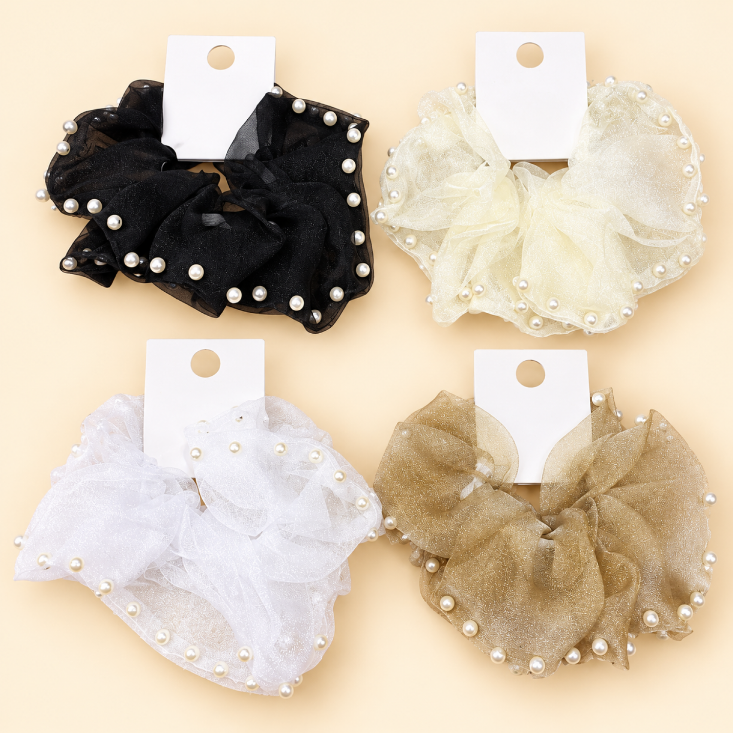 Fashion Alley XXL Hair Scrunchies For Women Pack Of 12 Pc