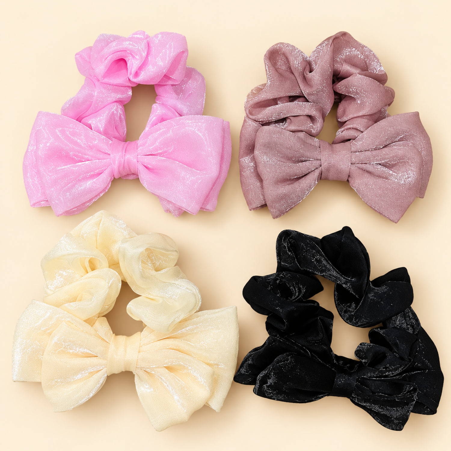Fashion Alley Hair Scrunchies For Women Pack Of 12 
