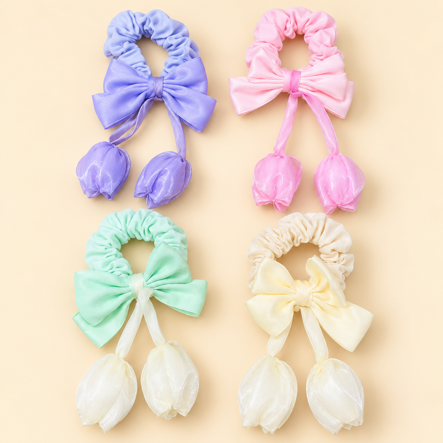 Fashion Alley Hair Scrunchies For Women Pack Of 12 