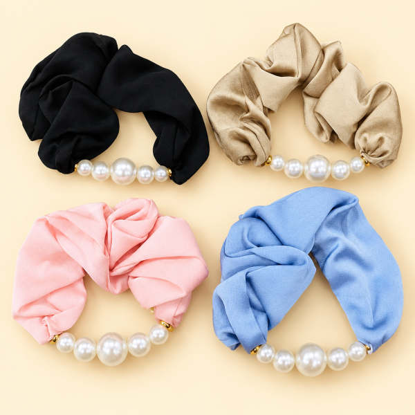 Fashion Alley Hair Scrunchies For Women Pack Of 12 