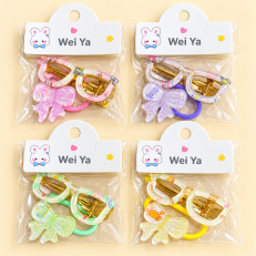 Fashion Alley Hair Pin With Rubber Band For Kids Pack Of 20 Pc