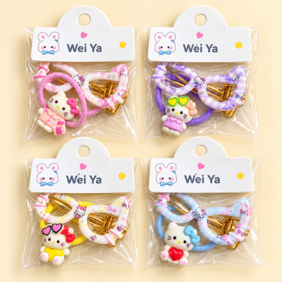 Fashion Alley Hair Pin With Rubber Band For Kids Pack Of 20 Pc