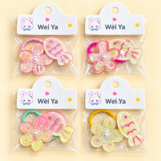 Fashion Alley Hair Pin With Rubber Band For Kids Pack Of 20 Pc