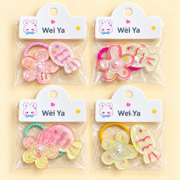 Fashion Alley Hair Pin With Rubber Band For Kids Pack Of 20 Pc
