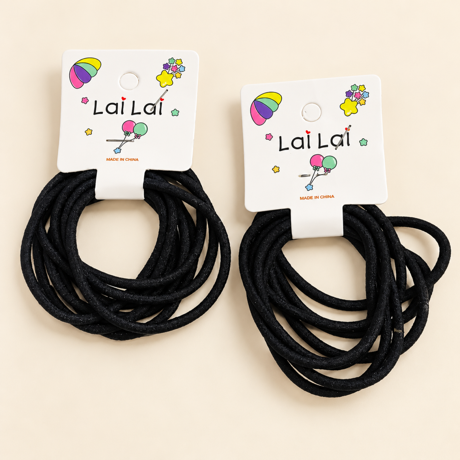 Fashion Alley Black Rubber Band For Kids Pack Of 80 Pc