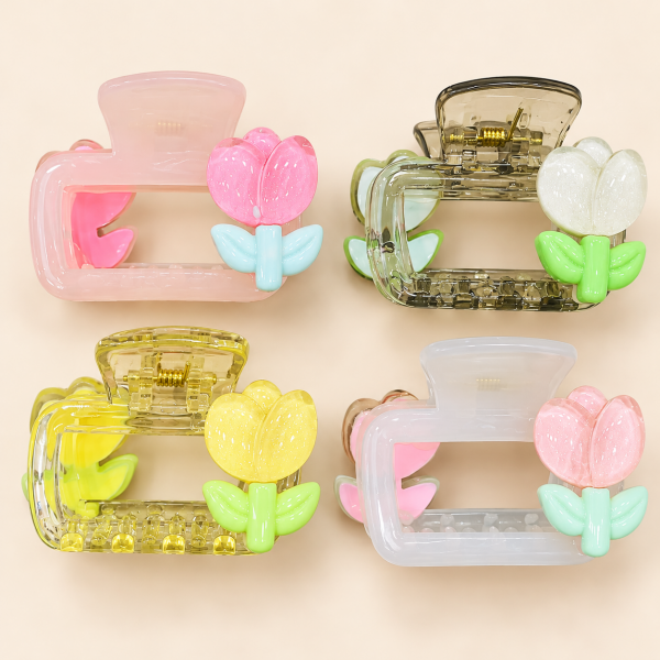 Fashion Alley 5 Cm Hair Claw For Women Pack Of 12 Pc