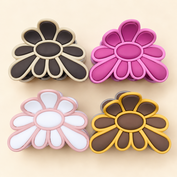Fashion Alley 8 Cm Hair Claw For Women Pack Of 12 Pc