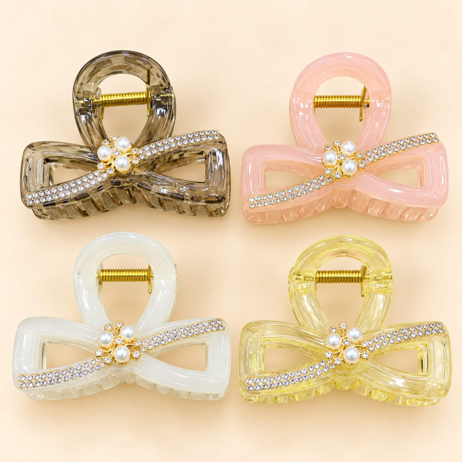 Fashion Alley 8 Cm Hair Claw For Women Pack Of 12 Pc
