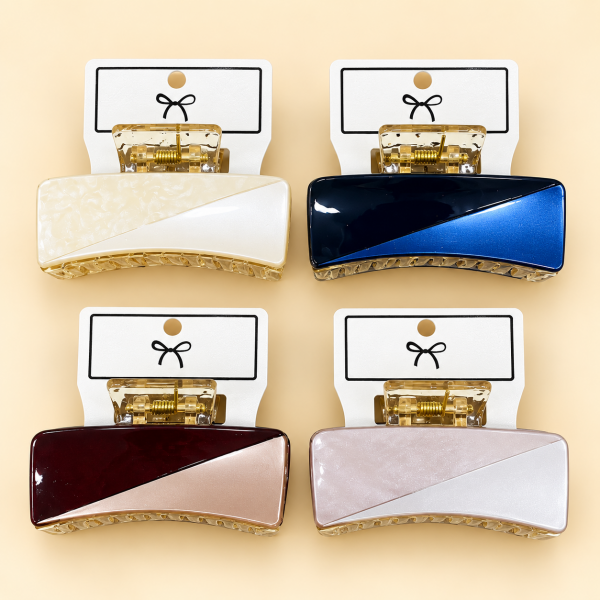 Fashion Alley 7 Cm Sheet Hair Claw For Women Pack Of 12 Pc