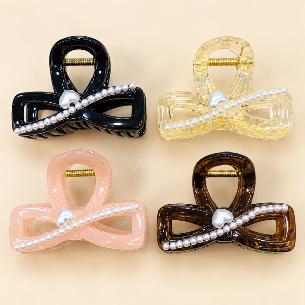 Fashion Alley 8 Cm Hair Claw For Women Pack Of 12 Pc