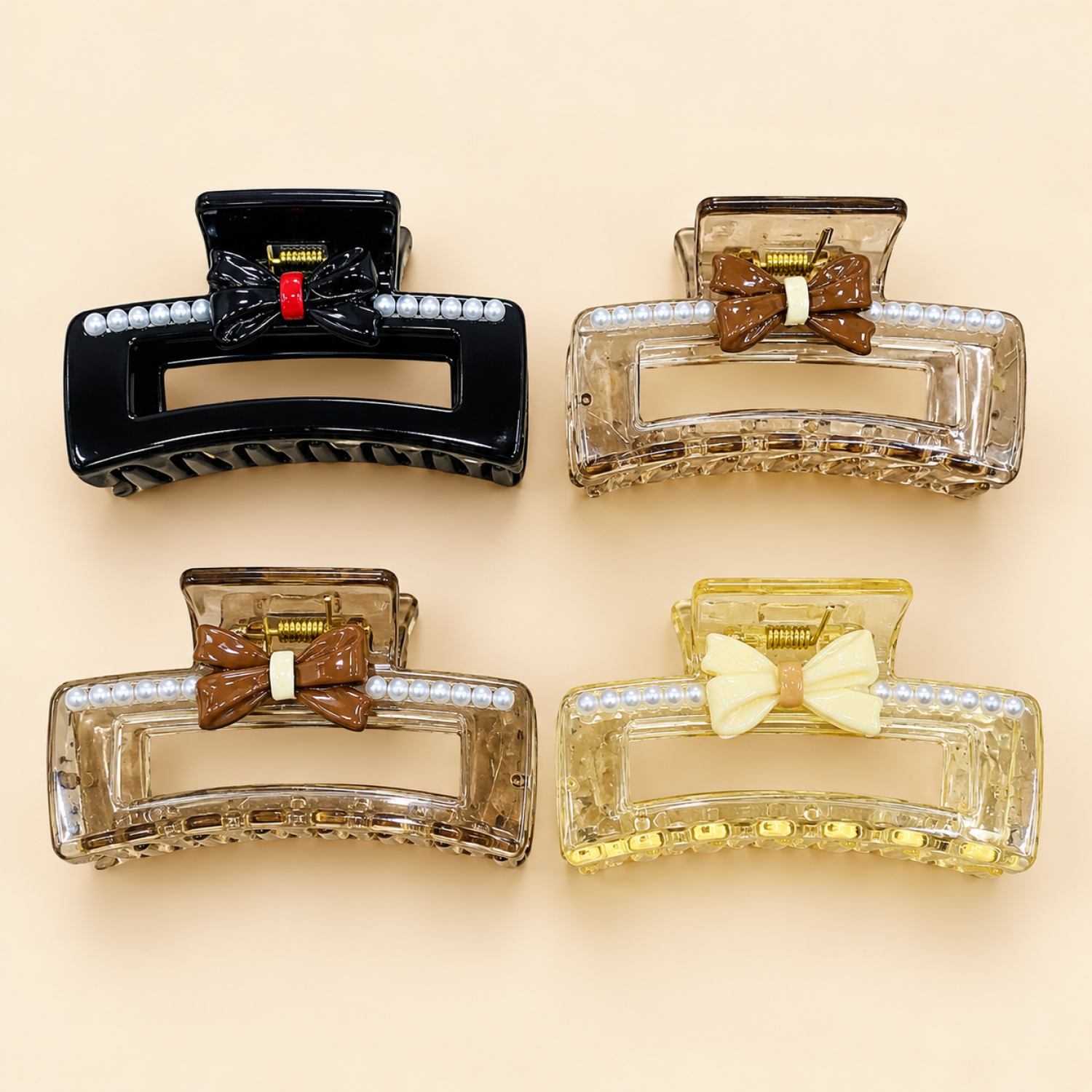 Fashion Alley 9 Cm Hair Claw For Women Pack Of 12 Pc