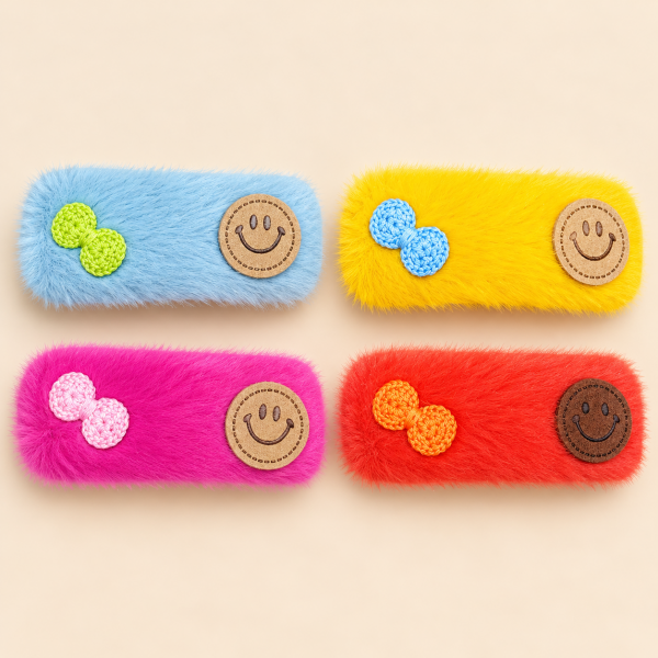 Fashion Alley Fur Hair Pin For Kids Pack Of 10 Pc