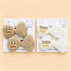 Fashion Alley Fur Hair Pins For Kids Pack Of 20 Pc
