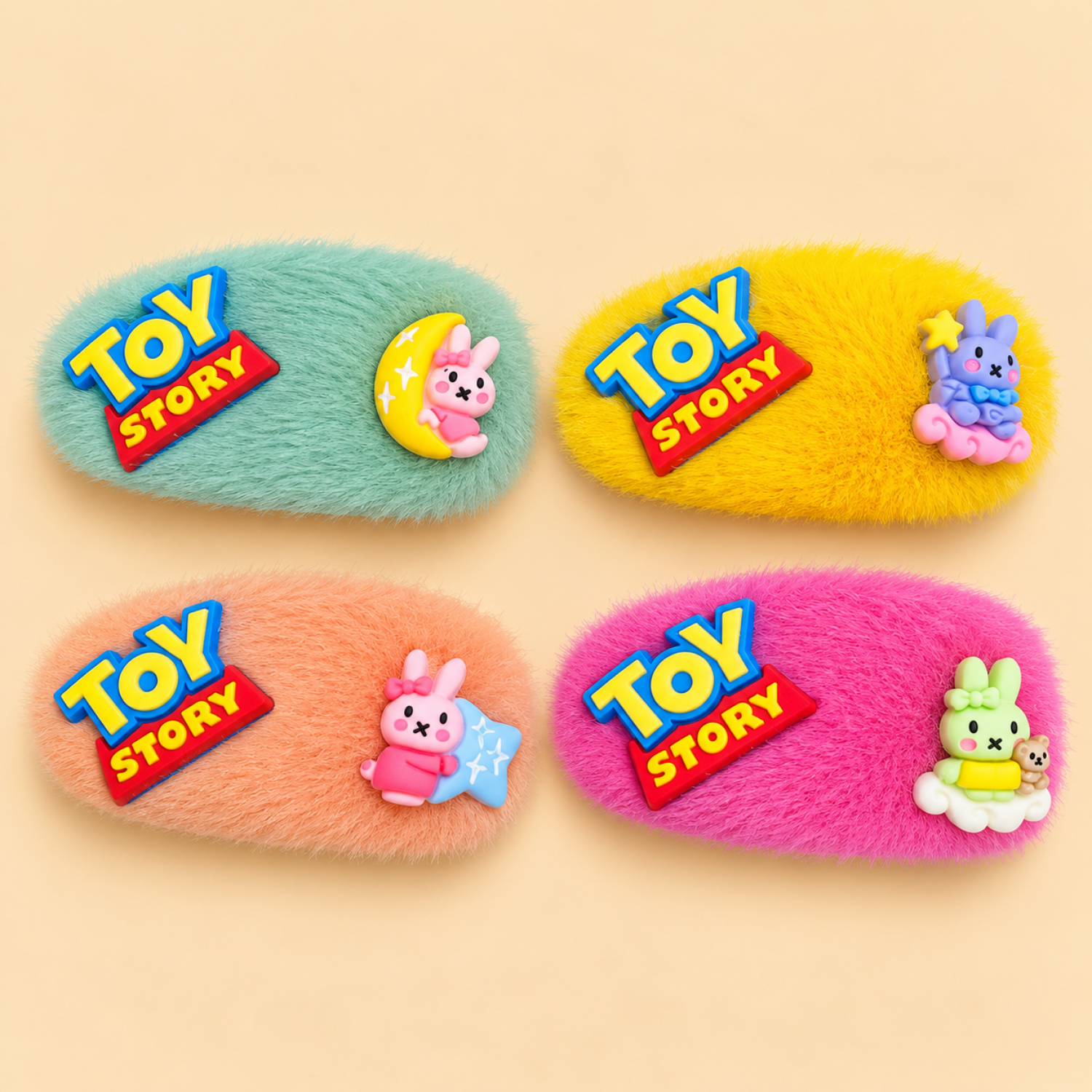 Fashion Alley Fur Hair Pin For Kids Pack Of 10 Pc