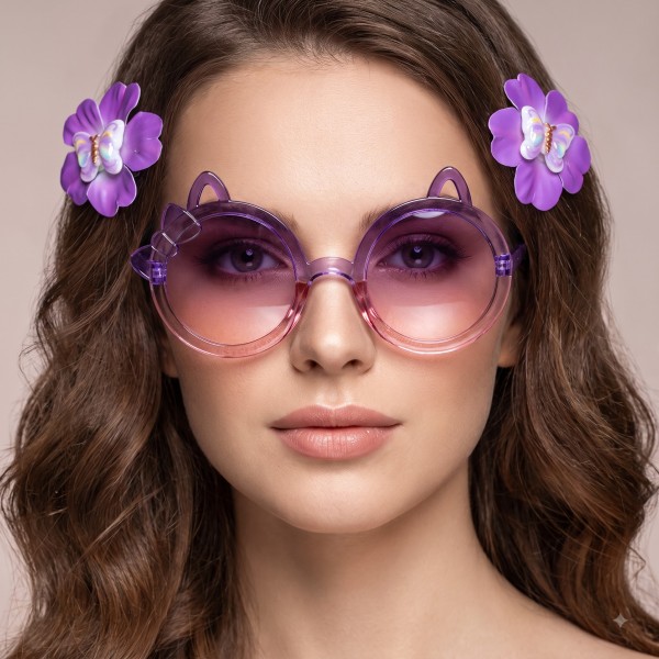 Fashion Alley Hair Pin With Sunglass Gift Combo For Kids Pack Of 12 Card 