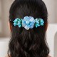 Fashion Alley Flower Design Banana Clip For Women Pack Of 12 Pc