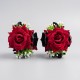 Fashion Alley 8cm Flower Design Hair Pin For Women Pack Of 12 Pc