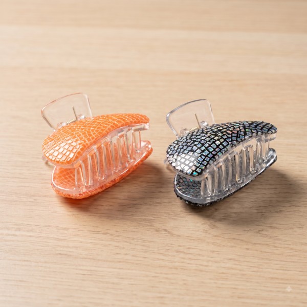 Fashion Alley 5 Cm Hair Claw For Women Pack Of 12 Pc 
