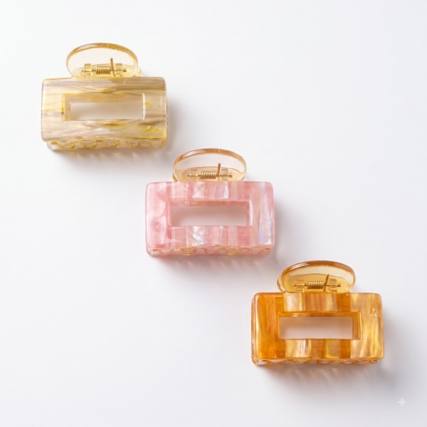 Fashion Alley 4 Cm Hair Claw For Women Pack Of 12 Pc