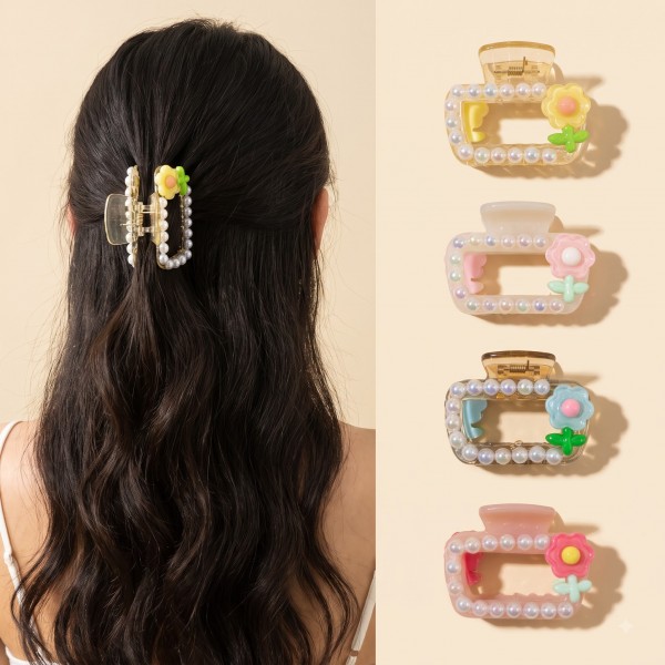 Fashion Alley Flower Design Hair Pin For Women Pack Of 12 Pc