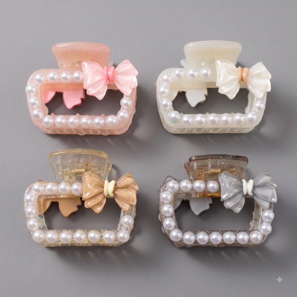 Fashion Alley 5 Cm Hair Claw For Women Pack Of 12 Pc