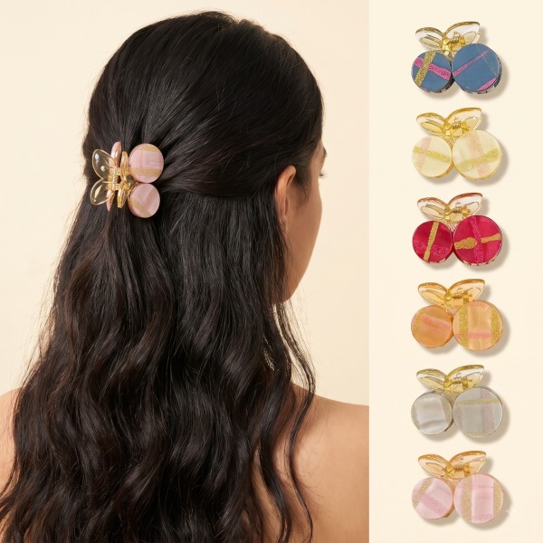 Fashion Alley 4.5 Cm Hair Claw For Women Pack Of 12 Pc