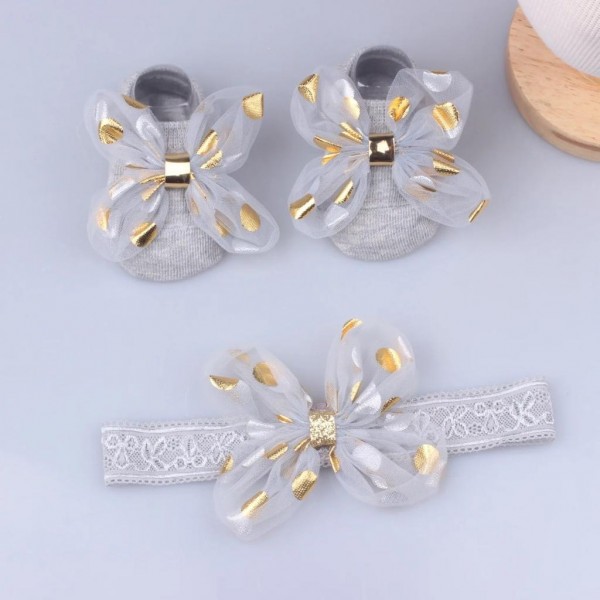 Fashion Alley Assorted Design  Kids Hair Band Shoe Combo [Pack Of 12 Box]