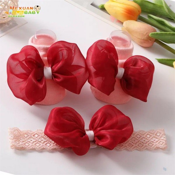 Fashion Alley Assorted Design  Kids Hair Band Shoe Combo [Pack Of 12 Box]