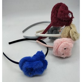 Fashion Alley Fur Hair Band For Kids [Pack of 12]