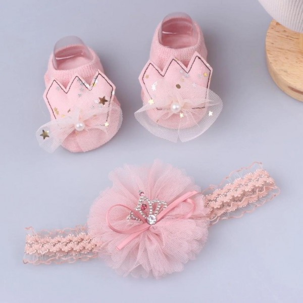 Fashion Alley Assorted Design  Kids Hair Band Shoe Combo [Pack Of 12 Box]