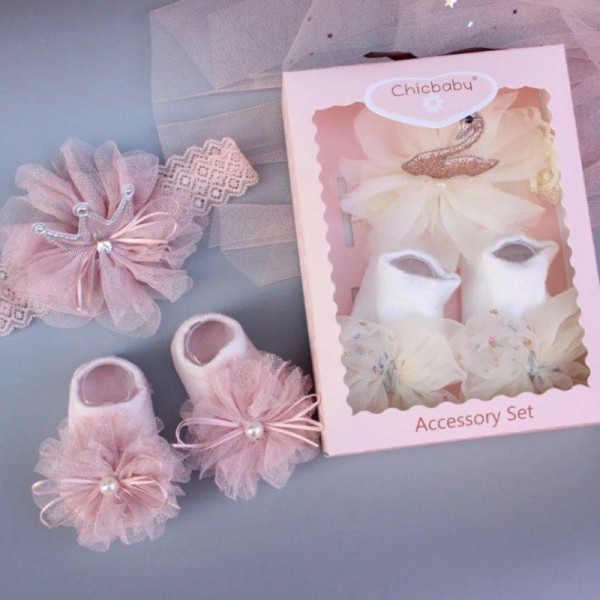 Fashion Alley Assorted Design  Kids Hair Band Shoe Combo [Pack Of 12 Box]