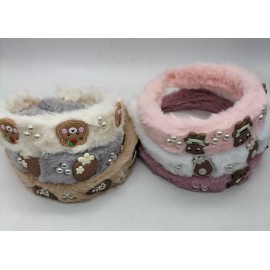 Fashion Alley Fur Hair Band For Kids [Pack Of 12]