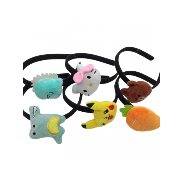 Fashion Alley Soft Trendy Multi Color Teddy Bear Head Band  ( pack of 12 )