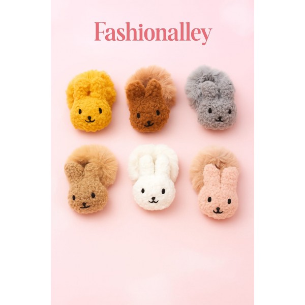 Fashion Alley Fur Scrunchies For Women Pack Of 12