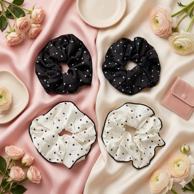Fashion Alley Hair Scrunchies Rubber Band For Women Pack Of 12