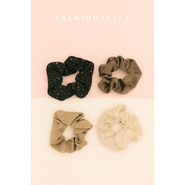 Fashion Alley Hair Scrunchies Rubber Band For Women Pack Of 12 Fashion Alley Hair Scrunchies Rubber Band For Women Pack Of 12