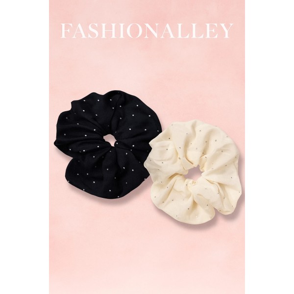 Fashion Alley Hair Scrunchies For Women Pack Of 12 Pc