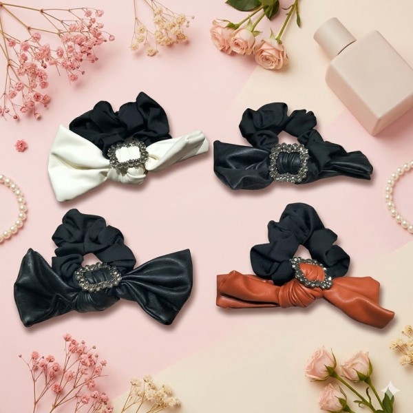 Fashion Alley Hair Scrunchies For Women Pack Of 12 Pc