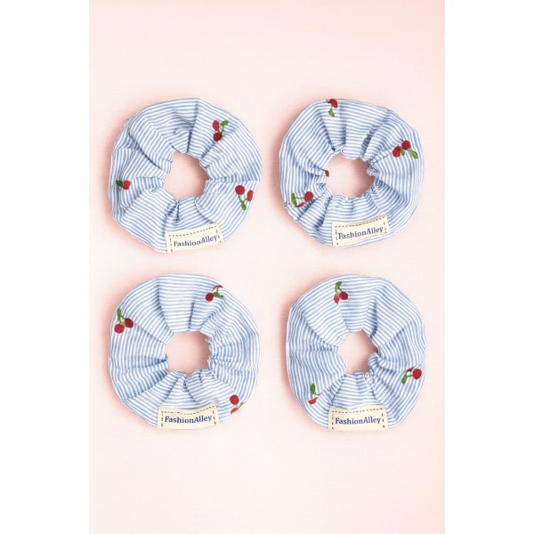 Fashion Alley Hair Scrunchies For Women Pack Of 12 Pc