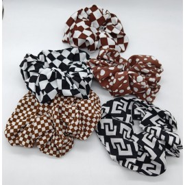 Fashion Alley XXL  Hair Scrunchies For Women [Pack Of 12]