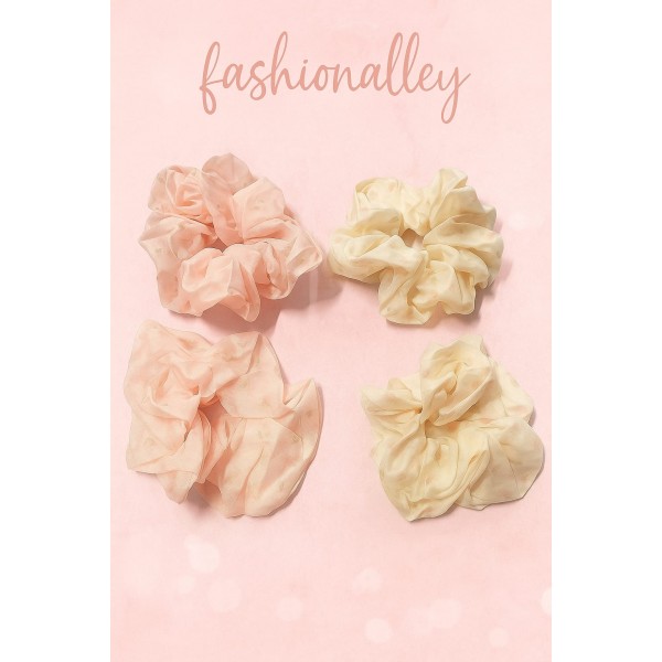 Fashion Alley Hair Scrunchies For Women Pack Of 12 Pc
