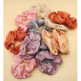 Fashion Alley Hair Scrunchies For Women [Pack Of 12]