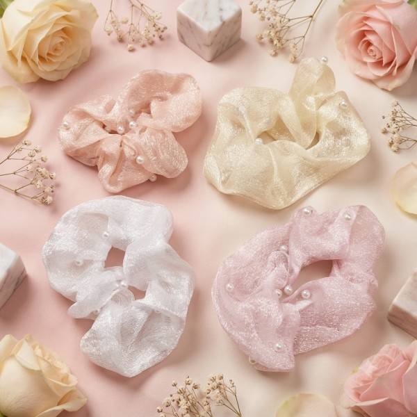 Fashion Alley Hair Scrunchie For Women Pack Of 12