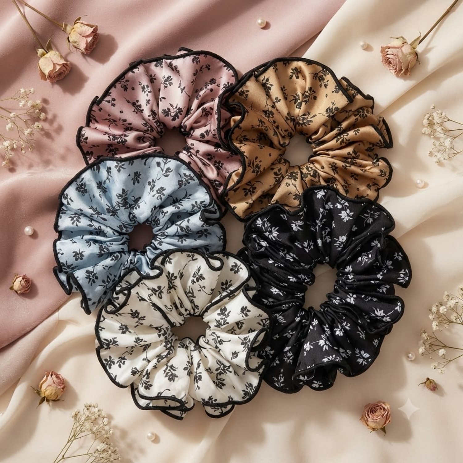 Fashion Alley Hair Scrunchie For Women Pack Of 100 Pc