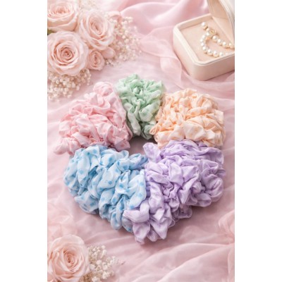 Fashion Alley Bunch Scrunchies For Women Pack Of 100 Pc