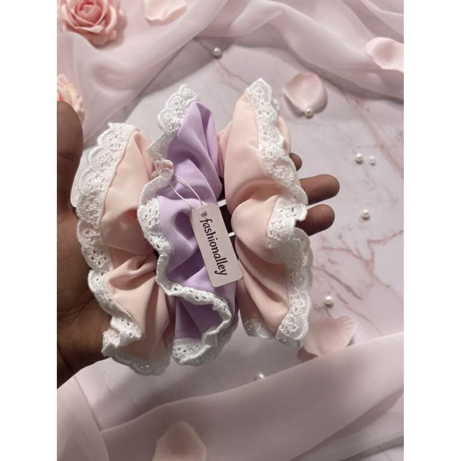 Fashion Alley Hair Scrunchies For Women Pack Of 12 Pc