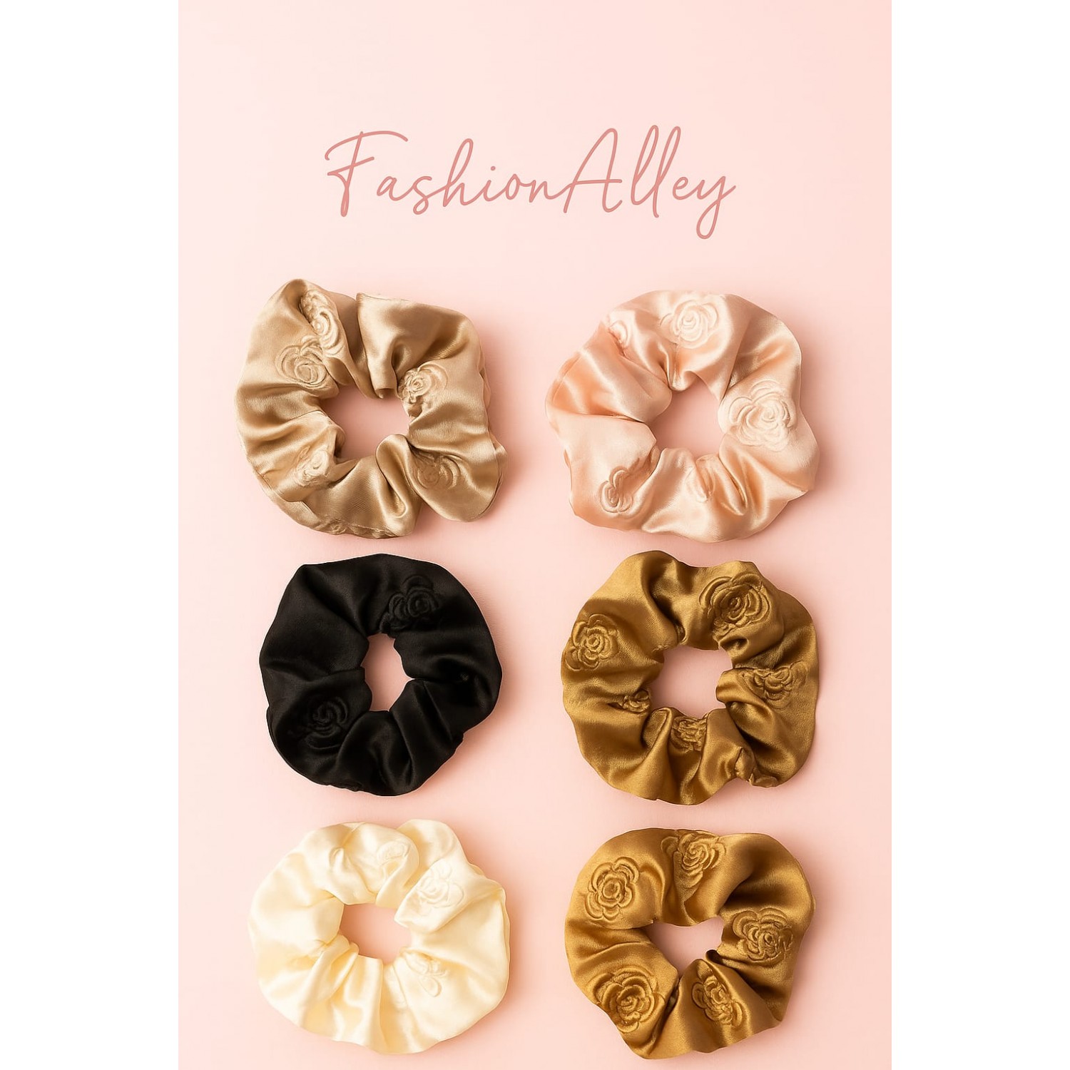 Fashion Alley Hair Scrunchies For Women Pack Of 12 Pc Fashion Alley Hair Scrunchies For Women Pack Of 12 Pc